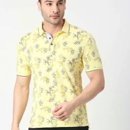 Dragon Hill Lemon Slim Fit Cotton Polo T-Shirt-image-18