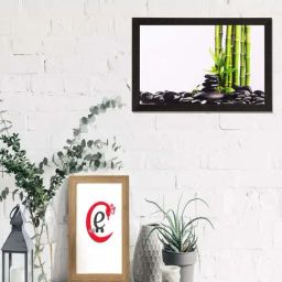eCraftIndia Stone and stem Matt Textured UV Art Painting-29