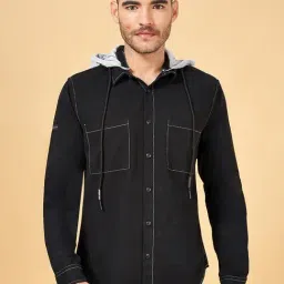 Street 808 by Pantaloons Black Regular Fit Shirt-picture-5