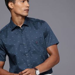 Louis Philippe Sport Slim Fit Printed Pure Cotton Casual Shirt-picture-34