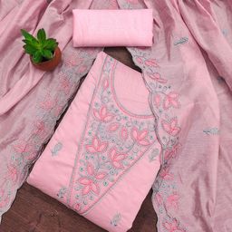 Rangtulika Ethnics Embroidered Unstitched Dress Material-picture-49