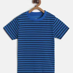 MINIKLUB Kids Royal Blue Striped T-Shirt-image-95