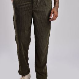 NEVER NEUD Men Relaxed Fit Mid-Rise Trousers-image-68