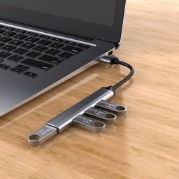 SPIN CART USB 3.0 4 Port Multi USB Hub, Slim High Speed Extension Splitter Box for Laptop Computer PC Pendrive Keyboard Mouse(1 Port USB3.0 & 3 Port USB 2.0) image 5