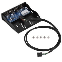 USB2.0 Front Panel, Floppy Front Panel 9 Pin to 4 Interface Multifunctional Professional Plug and Play 3.5" for Music for Photos for Transfer Videos image 3