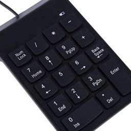 jarchii Numeric Keypads, USB Numeric Keypad Mini Number Pad Numpad 18 Keys Keyboard for Laptop Desktop PC Pro Compatible with Windowns98/95/NT2000/XP/Vista/7.0/8.0 image 3