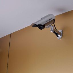 Wolblix 4 Pcs Realistic Look Dummy Security CCTV Fake Bullet Camera with Led Light Indication Home Security Camera image 4