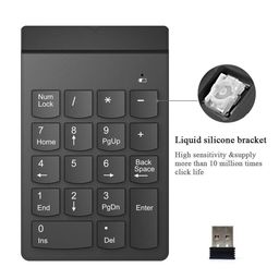Ultima Cords & Cables 2.4 GHz Wireless Numeric Keypad, Slim Mini Number Pad Keyboard for Laptop PC Notebook Desktop image 2