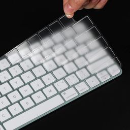 Oaky Ultra Thin Keyboard Skin Cover for Apple iMac 24 Inch 2021 Magic Keyboard with Touch ID A2449, A2450 Keyboard Cover Skin, Keyboard Skin Accessories, TPU image 2