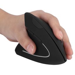 MICROWARE Ergonomic Mouse, Adjustable DPI Left-Handed 2.4GHz Ergonomic Wireless Power-Saving Ergonomic Vertical Optical Mouse with Nano USB Receiver, for PC Computer Laptop Macbooks, etc image 1