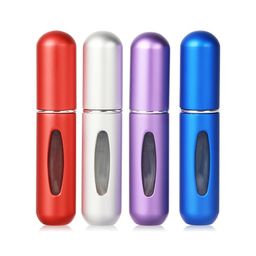 Saiveina Portable 5ml Mini Atomizer Bottles, Refillable Perfume Spray, Scent Pump Case, Empty Bottles for Travel and Outgoing (4 Pack) image 1