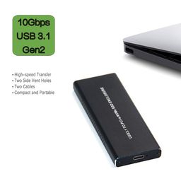 other NVMe Enclosure PCIe M.2 2280 SSD Box, Type-C USB 3.1 NVME Solid State Hard Disk Case, HDD Enclosure 10 Gbps Gen 2 USB 3.1 to M.2 Adapter with Case and USB C Cable M.2 PCIe SSD to Type C Enclosure image 3