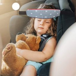 Synlark® Head Band Strap Headrest for Sleeping Traveling - Adjustable, Comfortable, and Safe Head Support for Toddlers and Kids in Car Seats, Strollers, and High Chairs (Grey) image 3