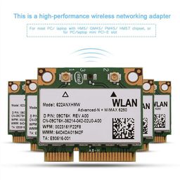 hakeeta Intel Network 6250 WiMax Mini Dual Band Wireless AC + PCI-E WiFi Card Supports 2.4/ 5Ghz Half Height 802.11A/ B/H/G/N Bands Network Card Support PC DELL/Asus/Toshiba/Asus. image 3