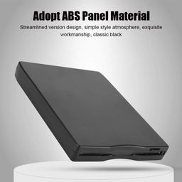 ASHATA External Disk Drive,1.44M Neutral USB External Portable Floppy Disk Drive Diskette FDD,Portable 1.44 MB FDD Diskette Drive for Notebook/Mobile PC/PC Desktop/Apple Notebook/iMAC,Black image 4