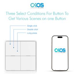 OKOS ZigBee 3.0 Wireless 4-Button Smart Scene Switch | Remote Controller with App & Voice Control | Compatible with Alexa, Google Home & Smart Life | ZigBee Hub Required image 5