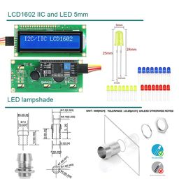 DWWTKL DIY Electronic Input Output Components Kit and Test Projects Education Projects for Arduino esp32 Raspberry, with Junction Box (7.67 X 6.88 X2.75 Inch) image 2