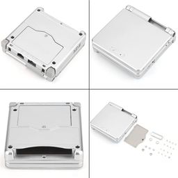 worem Game Case Protector, Accurate ABS Accurate Hole and Button Scratch Proof Close Fitting Game Console Case for SP(Sliver) image 3