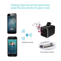ziocom 30 PIN Bose Bluetooth Adapter for Bose Sounddock and Other 30 pin Music Docking Station,30Pin iPhone iPod Dock Speaker,(Not Suitable for Any car or Motorcycle)-Black image 5