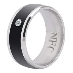 Smart Ring, Built-in Ultra-Sensitive NFC Chip, Metal Material Easy to Use NFC Smart Ring, for Mobile Phone(size7) image 2