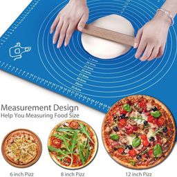 primesky PRIMESKY® Silicon Roti mat Non-Stick Silicone Reusable Pastry Fondant Dough Roti Chapati Rolling Baking Sheet Mat with Measurements 50 * 40 cm (Multicolor) image 5