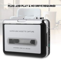 bewinner Portable Cassette Player, Tape to MP3 Converter Cassette Tap Player with Earphone, USB Cassette Capture Tape to PC CD Player Cassette Recorde image 2