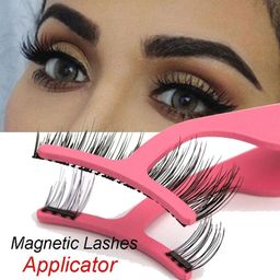 Tiny Deal 2 pcs False Eyelashes Extension Tweezers Nipper for Lashes Application and Removal(Multicolor) image 4