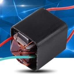 lzmy Miniature DC 3.6~6V to 20KV High Voltage Transformer Boost Step-up Inverter Arc Pulse Generator Power Module Black image 4