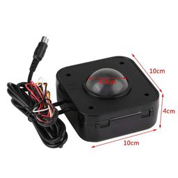sparik enjoy Arcade Trackball Mouse,4.5cm Lighted Illuminated Round LED Trackball Mouse PS/2 PCB Connector for Arcade image 5