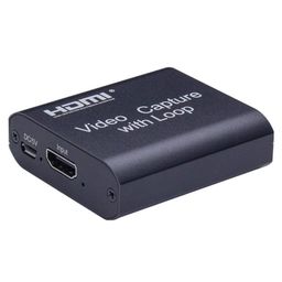 Microware Video Capture Card, HDMI Video Game Converter with Loop Out, HDMI to USB Capture Device Support Full HD 1080P Video for Gaming, Streaming, Teaching, Video Conference, Live Broadcasting image 3