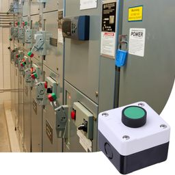 zerodis ABS Weatherproof Push Button Switch Station Box One Button Control for Gate Opener image 3
