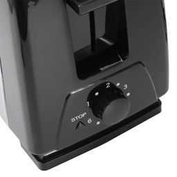 asixxsix Bread Cooking Machine, Bread Toasters, Black Practical 6 Gears Temperature Control Convenient Durable Simple for Home Bakery image 2