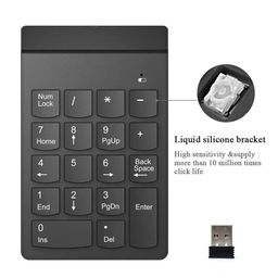 Vyar 2.4 GHz Wireless Numeric Keypad, Slim Mini Number Pad Keyboard for Laptop PC Notebook Desktop, Black image 4