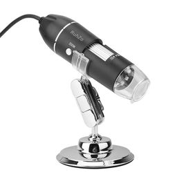 RuhZa LED Digital Microscope 50X to 500X 2MP USB Magnifier 8 LED Magnification Endoscope Camera Magnifier PC Video Camera with Stand(Support USB UVC Protocol Equipment) - (500xMICROSCOP) image 1