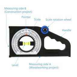 AASONS Slope Angle Gauge Level, Pitch Finder Protractor With Thumb Dial & Handle, ABS Digital Horizontal Measuring Tool | Tilting Instrument Magnetic Inclinometer | Rotary Meter image 4