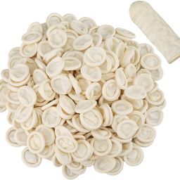 Aadvay ESD Finger Cot White 800 pcs packet - White (1 packet=800pcs), Anti-static latex rubber Finger tip protective sleeves [reusable] 400grams, suitable for PCB & Electrical Components PACK OF (1) image 2