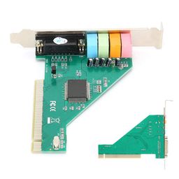 Tonysa PCI Sound Card 4.1 Channel Computer Desktop Built-in Sound Card Internal Audio Card Stereo Surround CMI8738 Support Duplex Playback and Recording image 5