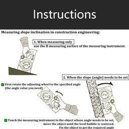 AASONS Slope Angle Gauge Level, Pitch Finder Protractor With Thumb Dial & Handle, ABS Digital Horizontal Measuring Tool | Tilting Instrument Magnetic Inclinometer | Rotary Meter image 2