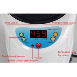 Home Sauna Steamer, Intelligent Timing Temperature Adjustment Sauna Steam Generator Durable To Use 4L Large Capacity for Home for Salon image 1