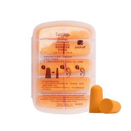 pack all Foam Earplugs for Sleeping 5 pairs with Portable Carry Case Can be Cleaned and Reused Repeatedly, for Hearing Protection, Noise Reduction, Hunting Season, Sleeping, Snoring, Working, Shooting image 4