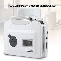 Zopsc Portable Cassette Tape to MP3 Converter, Transfer Cassettes Tapes to USB Flash Drive in MP3 Format, Plug and Play Support Battery Powered and USB Powered, Suitable for Windows XP/Vista / 7 image 3