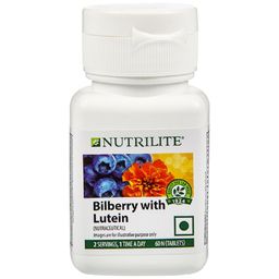 Amway Nutrilite Vision Health With Lutein 60 Tab Bilberry With Lutein,Pack of 60N Tablets, 20 grams image 1