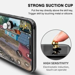 Combo Pack of 2 Pubg/FauG/Free Fire/Call of Duty Easily Win Game Finger Sleeve & Metal Pubg Mobile Trigger Fire Button Aim Key Mini Gamepad Android Gaming Joystick For Phone Tablet Gaming Accessory Kit image 2