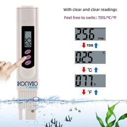 Konvio Neer TDS Meter and Digital pH Meter Combo Pack, Pen-Type Meter, suitable for testing pH and TDS value, for all-purpose (COMBO PACK with Buffer Powder) image 5