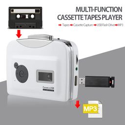 Zopsc Portable Cassette Tape to MP3 Converter, Transfer Cassettes Tapes to USB Flash Drive in MP3 Format, Plug and Play Support Battery Powered and USB Powered, Suitable for Windows XP/Vista / 7 image 4