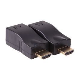 atdaraz 2Pcs HDMI Repeater, HDMI to RJ45 Network Cable Extender Converter Repeater Over CAT-5e CAT6 1080p up to 30m Extender Repeater for HDPC 4K 2K. image 2