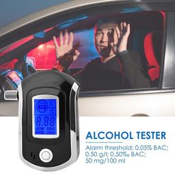 SIMMANS Alcohol Tester Breath Analyzer with 5 Mouthpieces Portable Alcohol Detector Breathalyzer Professional Police Alcohol Testing Machine LCD Digital Display Breath Tester Accurate (Model S-6) image 4