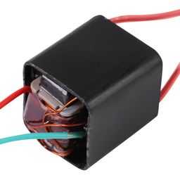 lzmy Miniature DC 3.6~6V to 20KV High Voltage Transformer Boost Step-up Inverter Arc Pulse Generator Power Module Black image 1
