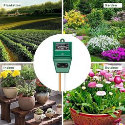 Solar pH Meter for Soil Testing - 3 in 1 Soil Moisture Sensor, Soil pH Meter for Agriculture & Solar Light Meter, Moisture Meter for Plants, Acidity Tester (3 in 1soil Meter) image 4