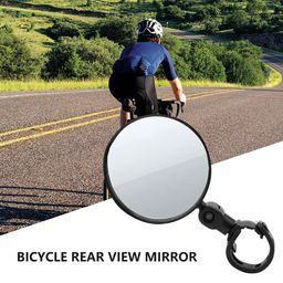 seminismar Bicycle Mirror, Bicycle Handlebar Mirror, Bicycle Mirrors, Electric Scooter, 360° Convex Mirror, Adjustable Bicycle Mirror, Rear View Mirror, Adjustable Rotating Handlebars Mounted, 2 Pieces image 3
